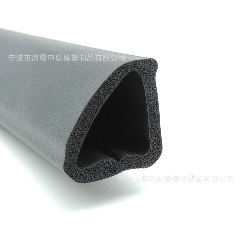 浙江海绵发泡机柜钢丝阻燃复合条门帘胶条异型条 三元乙丙密封条