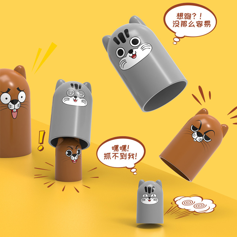 Taza plegable para niños ESTRATEGIA DE tic-tac-toe juego de escritorio divertido inteligencia rompecabezas de ajedrez educación temprana Trampa de queso