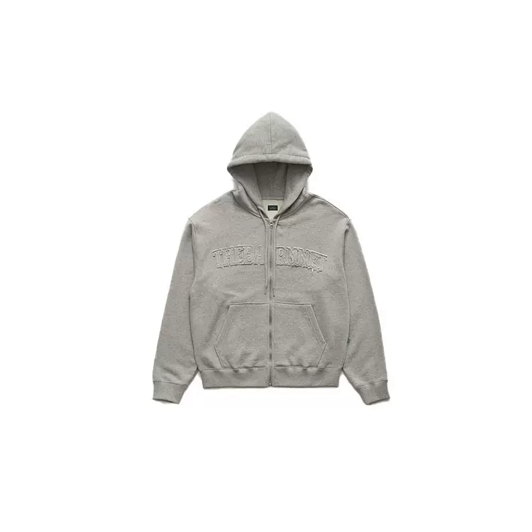 现货 2025秋季新韩国东大门宽松休闲贴布抽绳连帽薄绒卫衣外套女