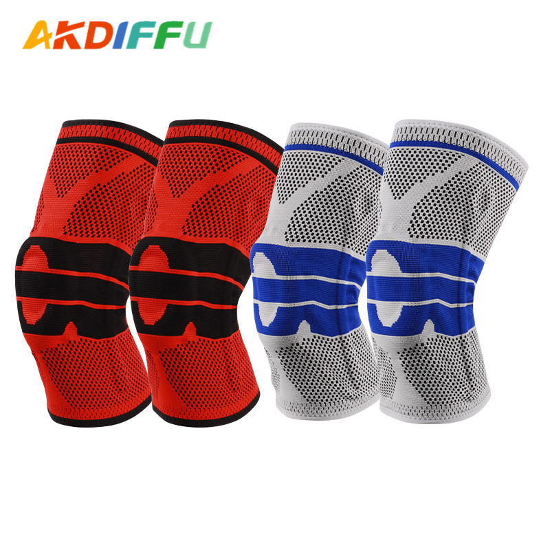 Cruz-frontera nueva silicona rótula primavera soporte rótula cubierta fitness deportes rótula baloncesto rótula Montañismo Deportes