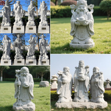 供应石雕近现代人物雕塑花岗岩八仙过海雕像定制各种造型景区摆件