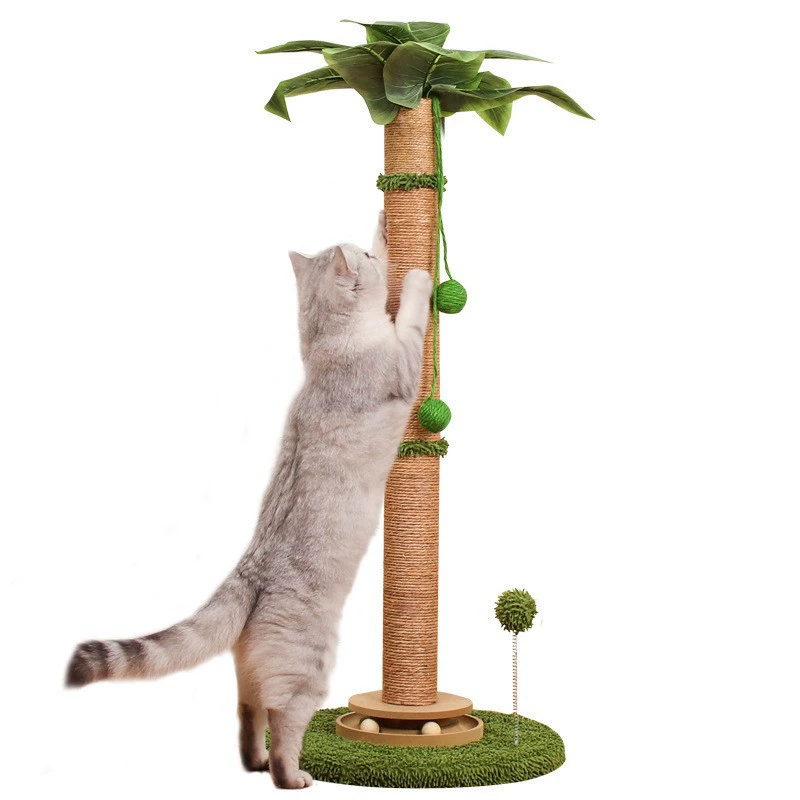 Cat grabbing the board is resistant and does not drop the dandruff cat claw pillar teasing cat artifact hemp, hemp rope self -relief cat climbing frame, cat toy