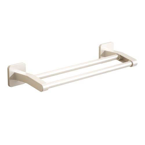 Kelo white bathroom towel rack without drilling wall-mounted bathroom shelf storage rack single rod towel hanger
