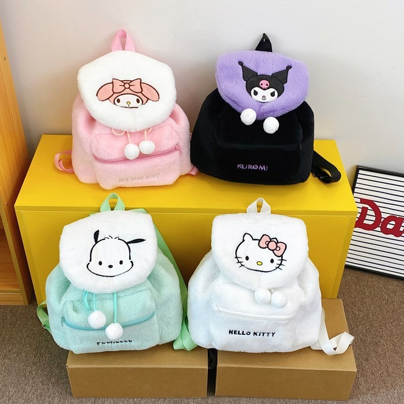 可爱い日系刺繍クロミメッティぬいぐるみリュックサック学生大容量リュックサックソフト妹かばんins|undefined