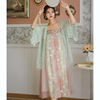 Summer Hanfu for adults, ethnic trench coat, cloak, dress, set, Chinese style