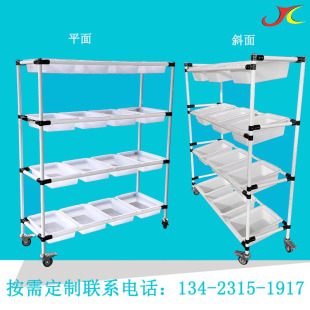 Warehouse Express Sorting Truck, Postal Logistics E-Commerce Picking Truck, Hand-Pushed Rod Lean Tube Turnover Truck Manufacturer