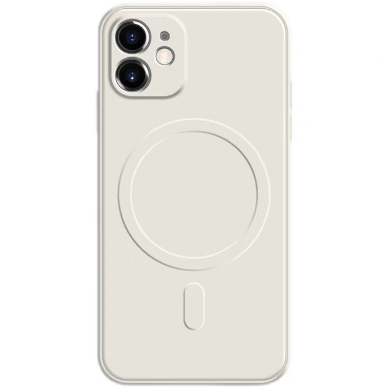 Funda Magnética para Teléfono Apple 17PRO, Funda de Silicona Líquida para iPhone 16, Magsafe con Orificio de Precisión, Funda Anticaídas 13, 14