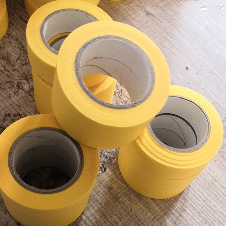 yellow Masking tape Plain Temperature yellow Paper tape home decoration automobile Spraying Shelter Paper tape
