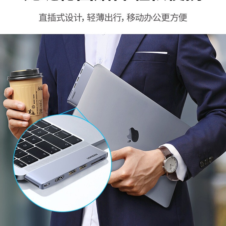Ugreen Docking Station Compatible with MacBook Air/Pro Apple Computer Adapter HDMI Accessories M4 Thunderbolt