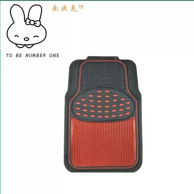 Car floor mats, car foot Universal Foot Pad - single-piece-1-piece-martha-red