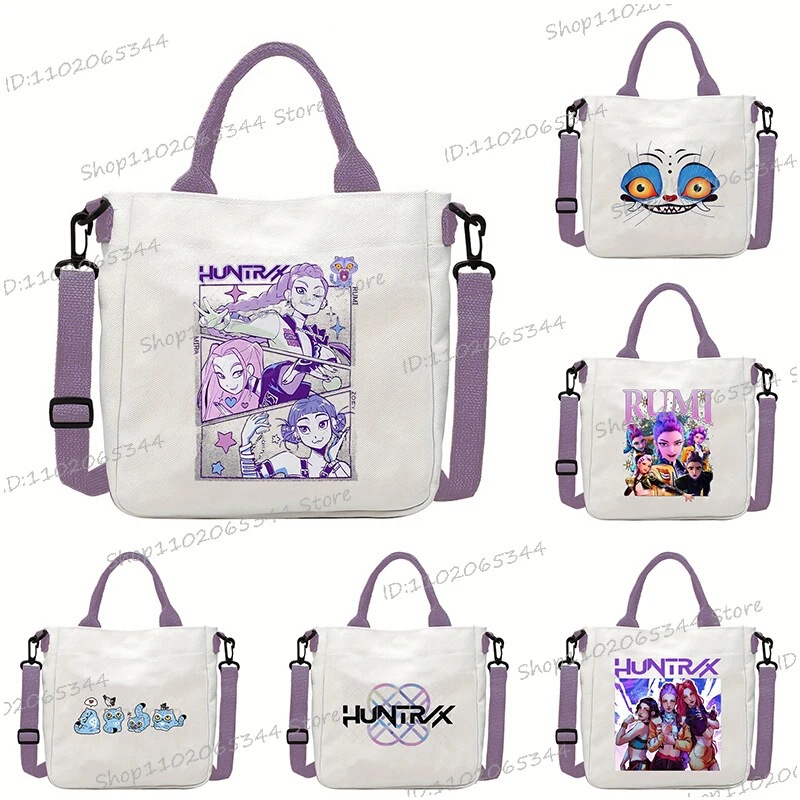 Korean Popular Cartoon Kpop Merchandise Printed Canvas Bag Crossbody Bag for Girls European and American Popular Cartoon Korean Popular Cartoon Kpop Merchandise Printed Canvas Bag Crossbody Bag for Girls European and American Popular Cartoon