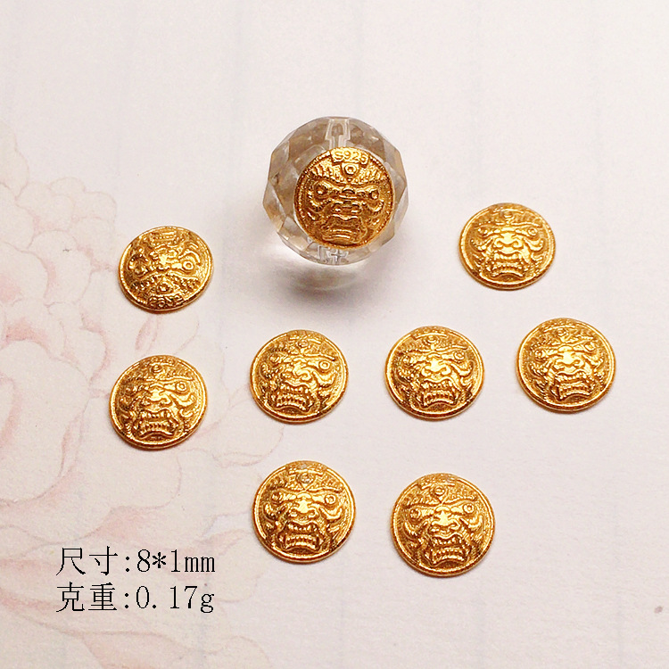 s925 Silver Plated Gold Patch Accessories Bracelet Necklace Bracelet Accessories diy Handmade Bead Semi-finished Products