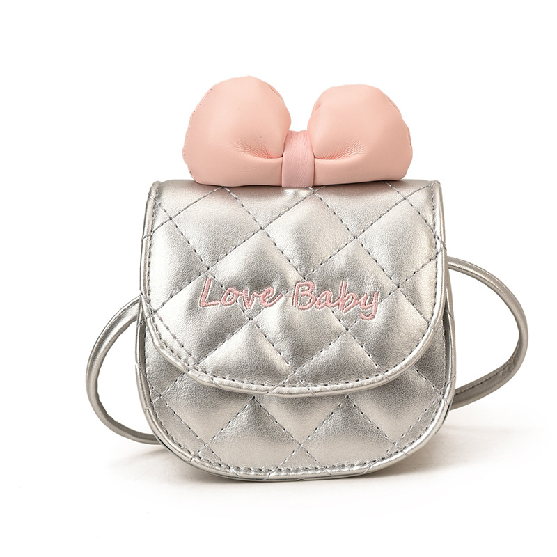 Bolsas de niños de comercio exterior transfronterizo nuevo gatito lindo arco mini bolso de hombro de moda bolso de cambio de bebé Ringer