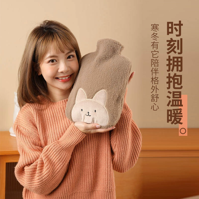 Cute water container, small big hand warmer, compress for students