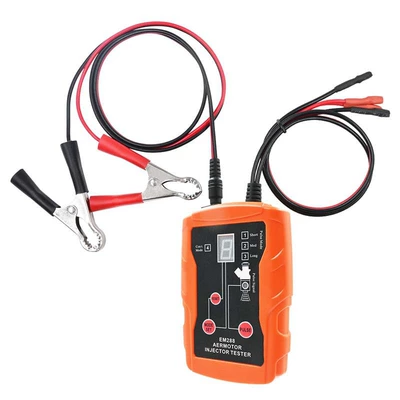 Em288 Fuel Injector Tester Cleaning Tool Kit 8 Types of Pulses Automotive Fuel Injector Tester (Avtomobil diaqnostika alətləri) - single-set-of-host-orange-comes-with-gloves-and-tape