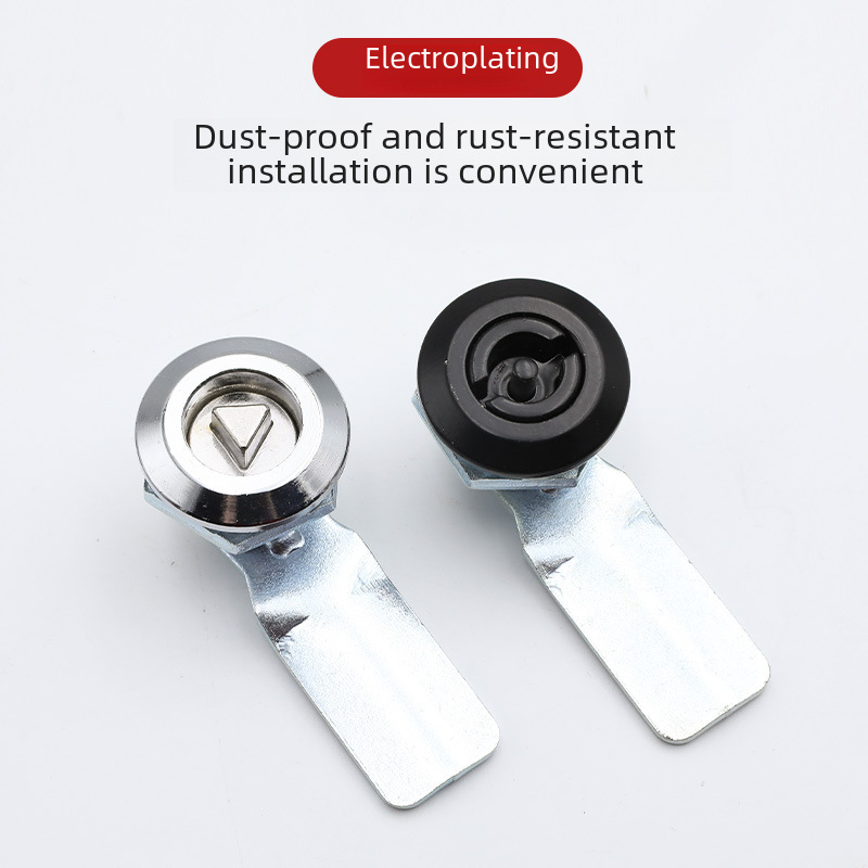 Direct selling MS705 distribution box switch cabinet base box door lock cylindrical lock rotating tongue lock one-word triangle four-corner lock core