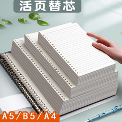 b5 ルーズリーフ紙コーネル替芯 A4 グリッドブック 26 穴増粘 a5 ノートブックインナーコア 20 穴英語替芯
