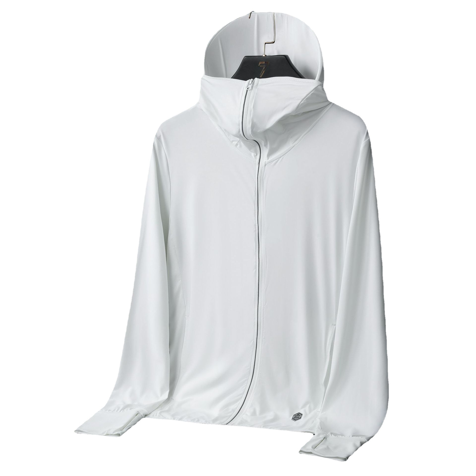 Pareja de seda de hielo fresco de alta potencia abrigo de hombres y mujeres de verano al aire libre transpirable de ala desmontable abrigo de piel al por mayor