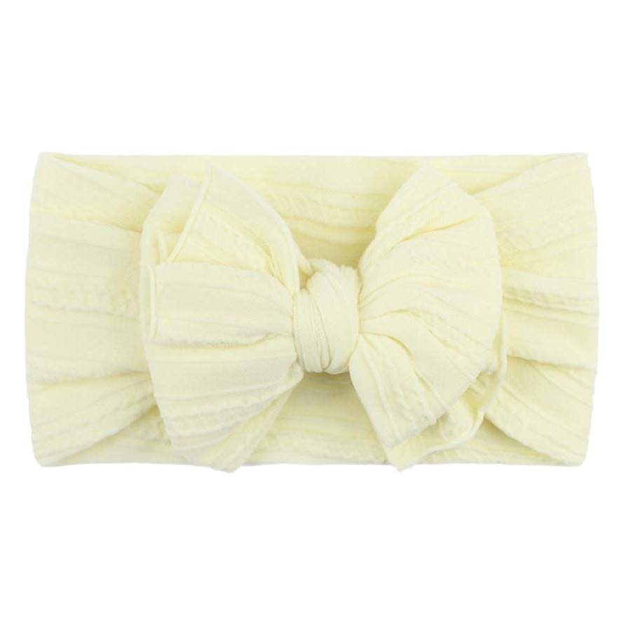 Banda de pelo suave bebé creativo europeo y americano banda de pelo suave accesorios para el cabello Jacquard de nylon suave