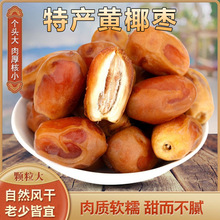 新鲜新货椰枣511克黄金椰枣 大个黄椰枣 特级休闲零食干蜜枣椰枣
