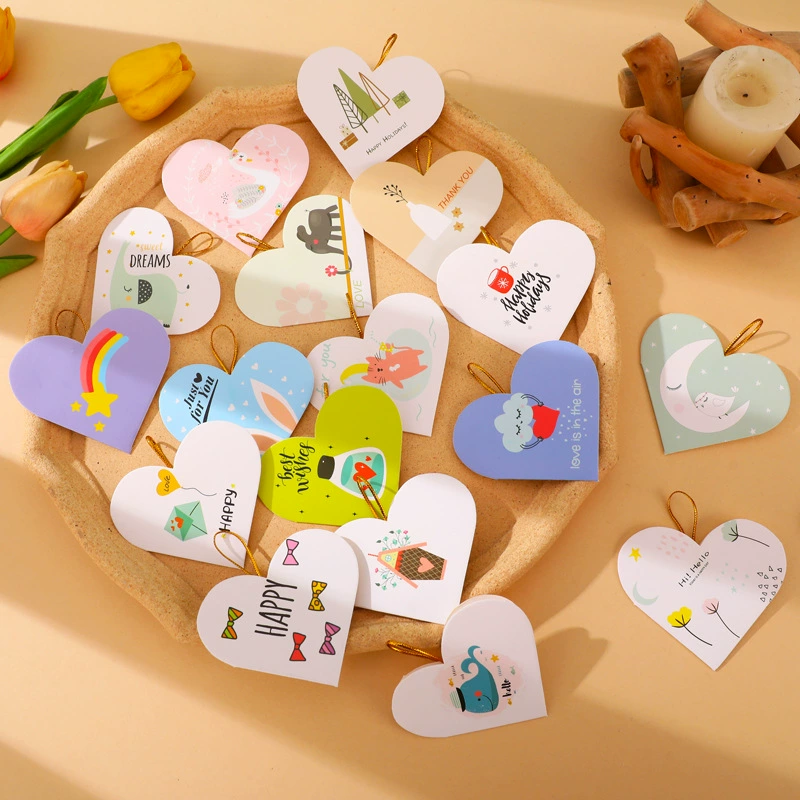 Решок в форме сердца поздравительная открытка День учителя Подарки Маленькая открытка высокого уровня творческие благословения