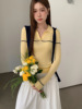 26ye003 light yellow fake two pieces