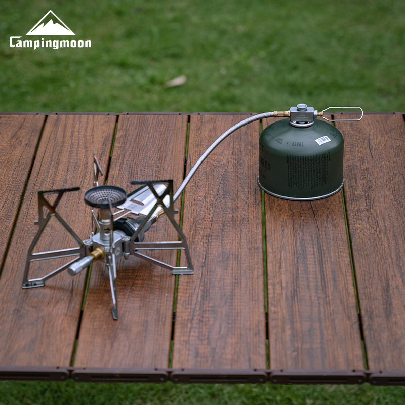 Coman accesorios de quemador dividido al aire libre cable de extensión de tanque de gas plana con válvula adaptador de tubo de extensión de estufa de camping