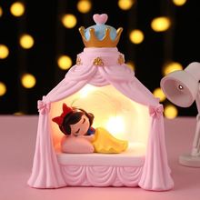 爱莎公主城堡美人鱼小夜灯创意女孩床头灯摆件儿童女生日毕业礼物