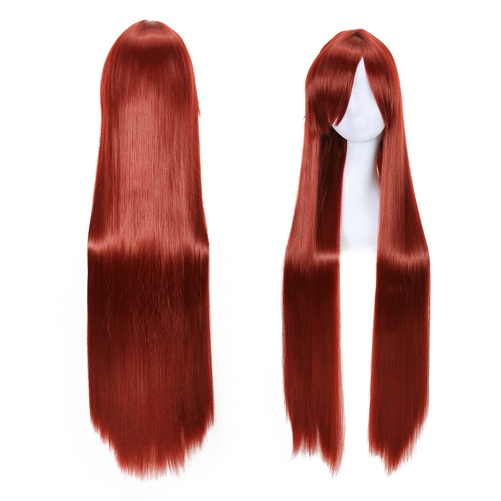 80 pelo recto rojo vino