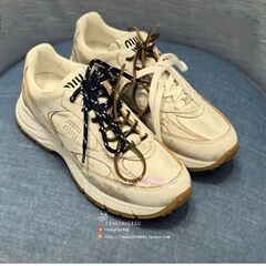 纯原高端m家老爹鞋女厚底增高松糕网面透气百搭真皮休闲运动鞋