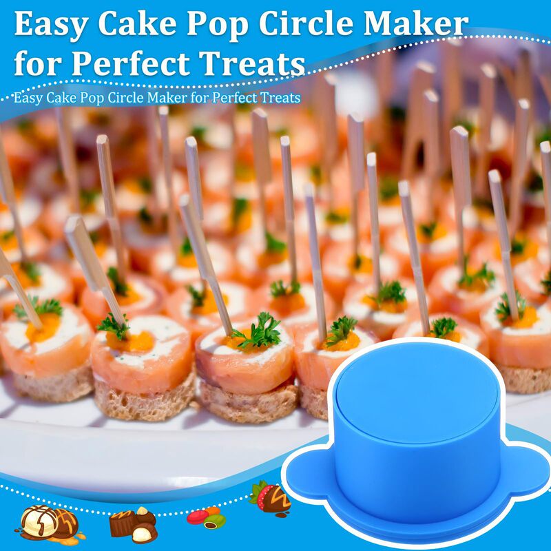 Amazon 新製品 サークル ケーキ ポップ型セット トレイ付きラウンド クッキー型セット|undefined