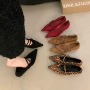 法式内增高尖头新款女鞋子