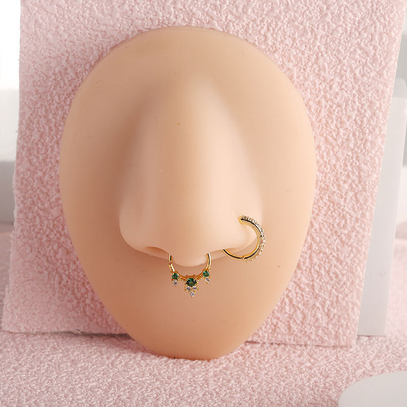 18-Piece Stainless Steel Ear Bone Studs and Nose Studs Set, Non-Removable Side Nose Studs, Earrings, Nose Jewelry, Piercing Wholesale detail image 9