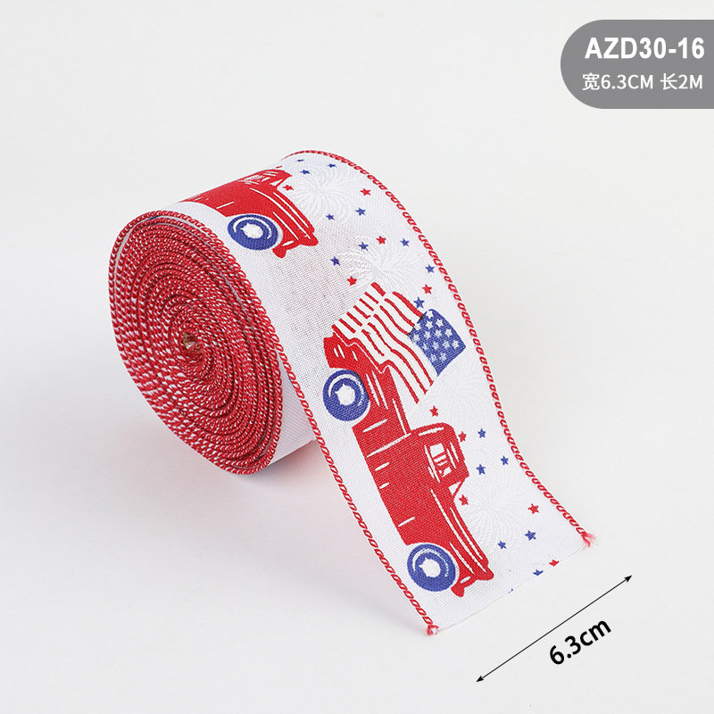 Transfronterizos nuevos Estados Unidos independientes japoneses imitación de tela de tela de impresión de estrella de pentaco atmósfera decoración accesorios al por mayor