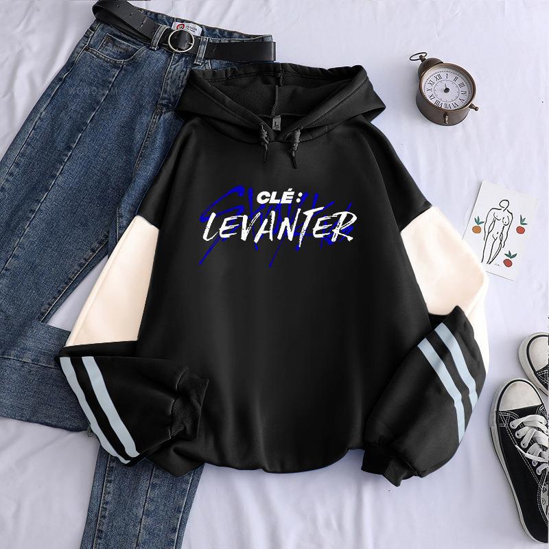 Suministro transfronterizo Harajuku KPOP stray kids álbum sudadera de manga larga empalmada sudadera con capucha marca de moda