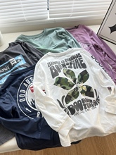 16A 春季 棉儿童长袖t恤男童春打底衫男孩中大童 圆领上衣T恤外贸