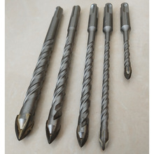 两坑两槽十字三角钻 墙壁瓷砖玻璃陶瓷钻孔 圆柄SDS PLUS电锤钻头