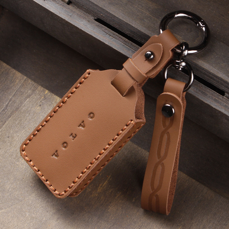 Suitable for Volvo Ex30 Bluetooth Key Cover Leather Remote Control Key Bag Suitable for Volvo Ex30 Bluetooth Key Cover Leather Remote Control Key Bag