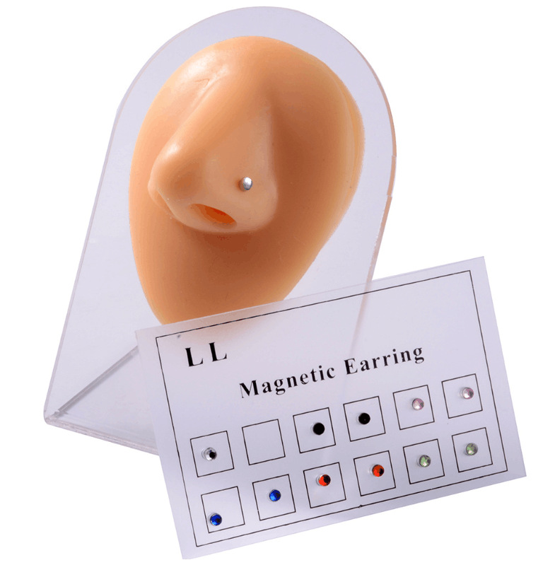 1 Set Quantity Casual Occasion 1 Set Simple Style Geometric Magnetic Material Ear Studs