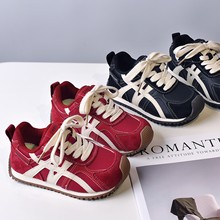 2025秋季新款男女童百搭高档时尚轻便软底运动鞋儿童休闲阿甘鞋棉