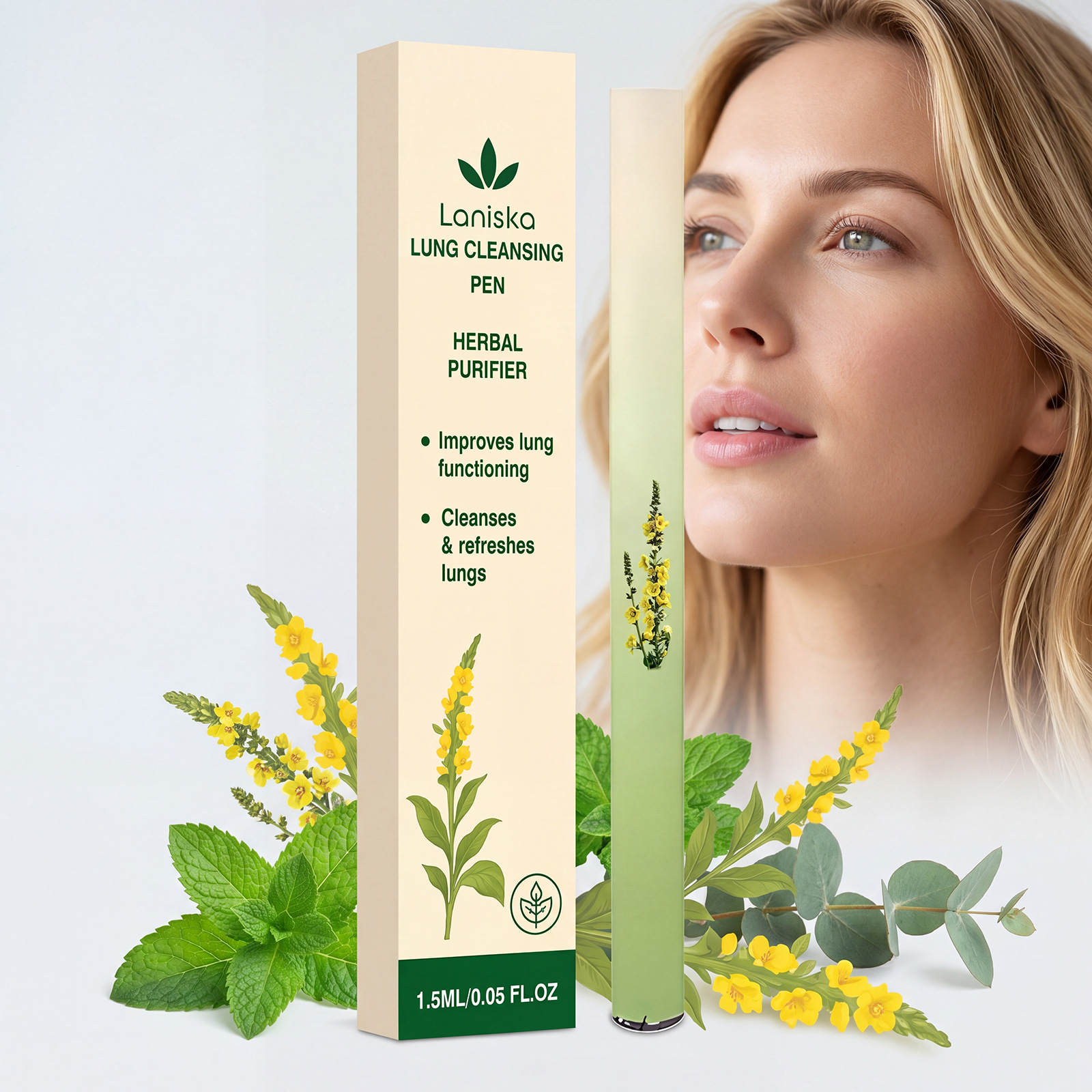 LANISKA 草本身体护理棒 日常温和身体护理清爽便捷外用护理棒