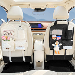 汽車椅背收納袋多功能置物掛袋可愛座椅後背垃圾桶儲物盒實用大全