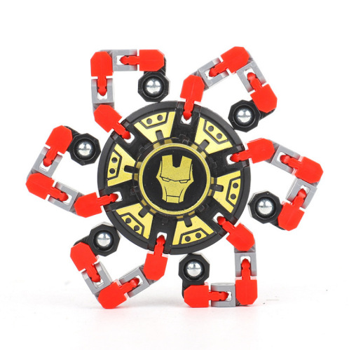 Stress-reducing fingertip gyro, luminous for children and boys, versatile rotating and decompressing black technology mechanical fingertip gyro toy