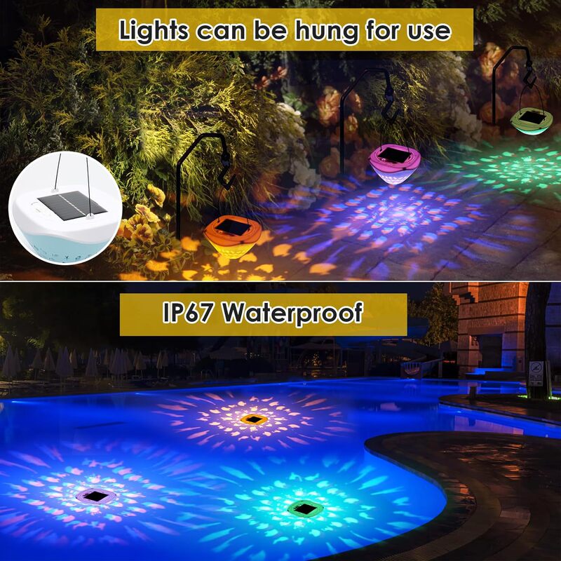 Cross-Border Private Model Solar-Powered Swimming Pool Lights, Floating Pool Lights, Water Projection Floating Lights, Hangable Tree Lights, Garden Lights Cross-Border Private Model Solar-Powered Swimming Pool Lights, Floating Pool Lights, Water Projection Floating Lights, Hangable Tree Lights, Garden Lights
