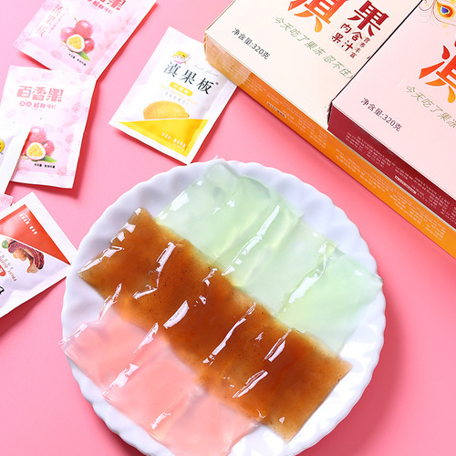 Yunnan Specialty Dian Fruit Acacia Fruit Jelly Lemon Mango 180g Bagged Multi-flavor Juice Jelly Wholesale