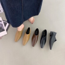 【不含税】2025秋法式低跟小众单鞋女鞋子气质尖头通勤晚晚小皮鞋