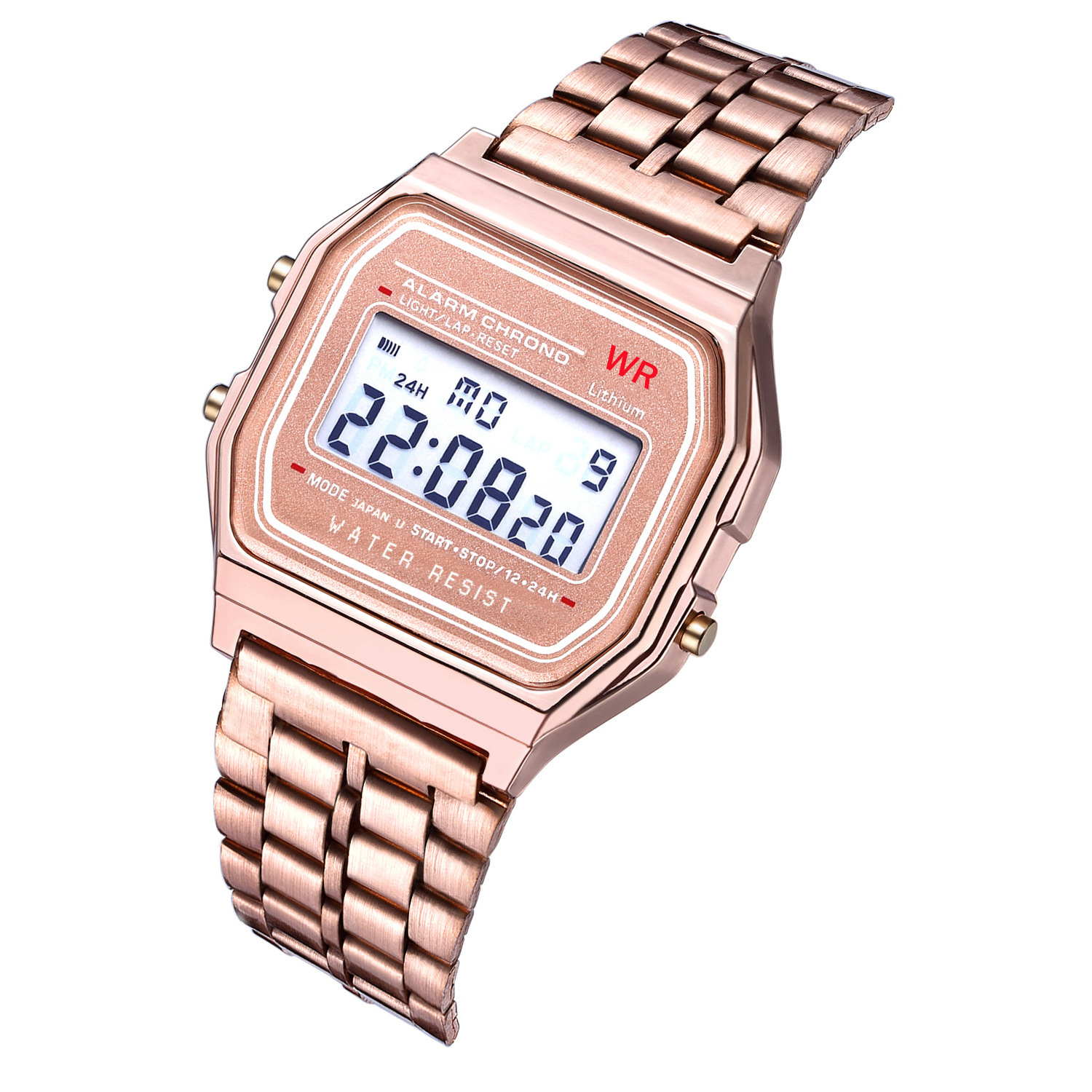 Watch Classification Number Display Type Casual Solid Color Buckle Imitation Leather Strap Electronic Quartz Watch
