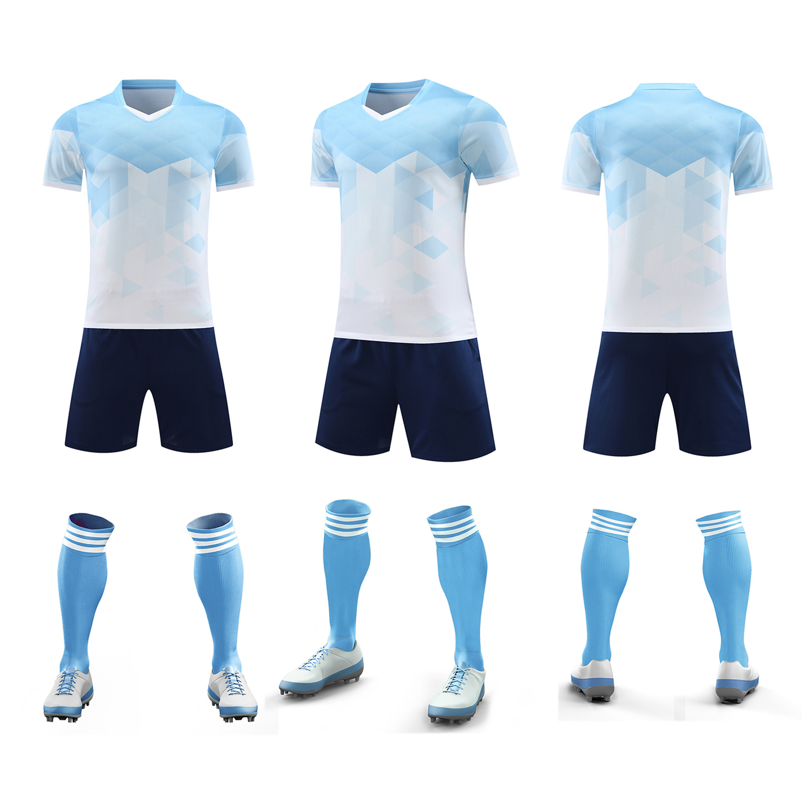 Ropa de entrenamiento de fútbol verano nuevo estudiante adulto ropa de correr al aire libre casual juego de secado rápido ropa de equipo número de impresión ropa de clase