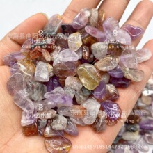 天然极光十三水晶碎石鱼缸花盆香薰石扩香石厂家批发