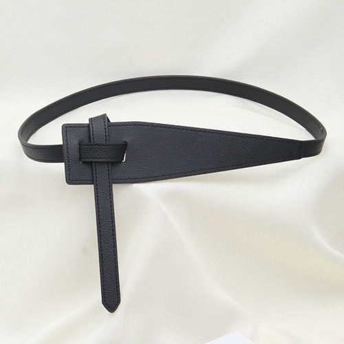 New coat belt Korean style simple style belt for women irregular buckle windbreaker knotted suit waist wide girdle